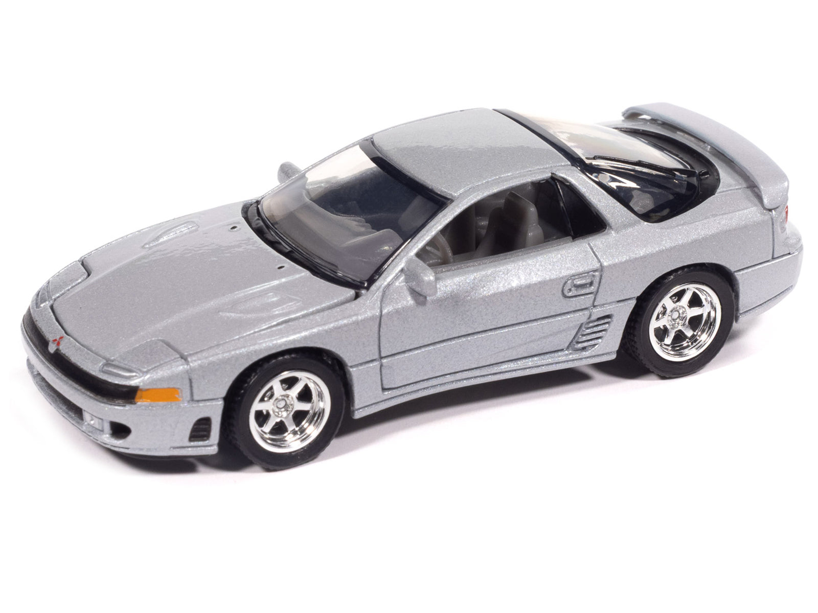 1993 Mitsubishi 3000GT VR-4 Zurich White Silver Metallic "Import Legends" Series 1/64 Diecast Model Car by Auto World - image 2