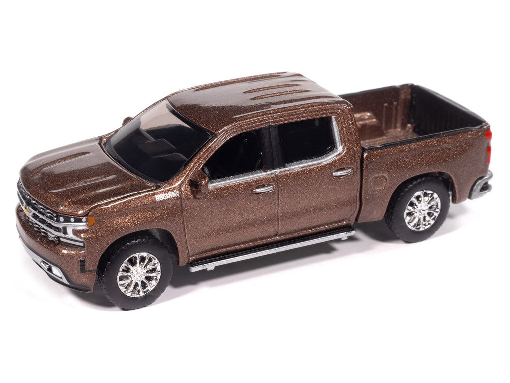 2019 Chevrolet Silverado High Country Pickup Truck Oakwood Brown Metallic "Muscle Trucks" Series 1/64 Diecast Model Car by Auto World - image 2