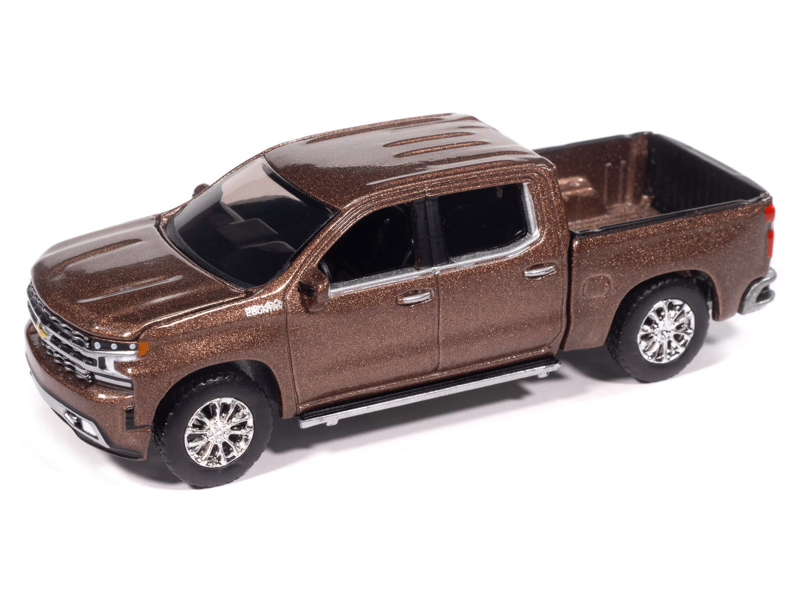 2019 Chevrolet Silverado High Country Pickup Truck Oakwood Brown Metallic "Muscle Trucks" Series 1/64 Diecast Model Car by Auto World - image 2