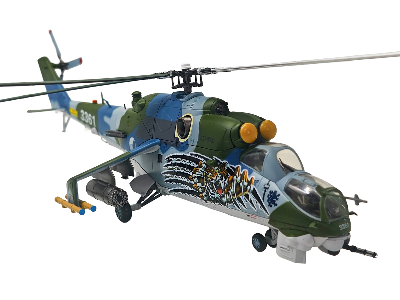 Mil Mi-35 (Mi-24V) Hind Helicopter "3361 221 Squadron 22 Wing NATO Tiger Meet Cambrai France" (2011) Czech Air Force 1/48 Diecast Model by Bless Wing - image 2