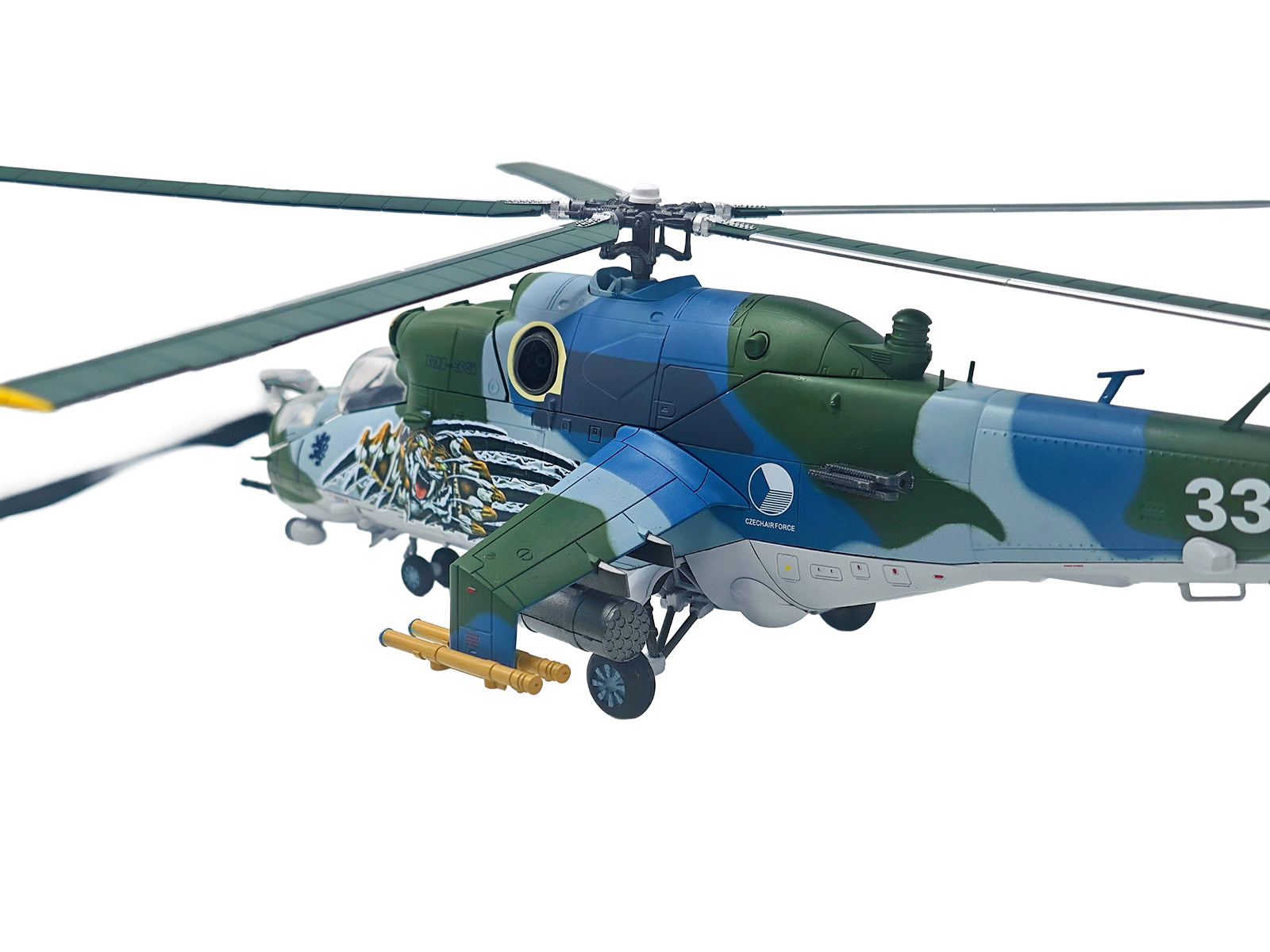 Mil Mi-35 (Mi-24V) Hind Helicopter "3361 221 Squadron 22 Wing NATO Tiger Meet Cambrai France" (2011) Czech Air Force 1/48 Diecast Model by Bless Wing - image 3