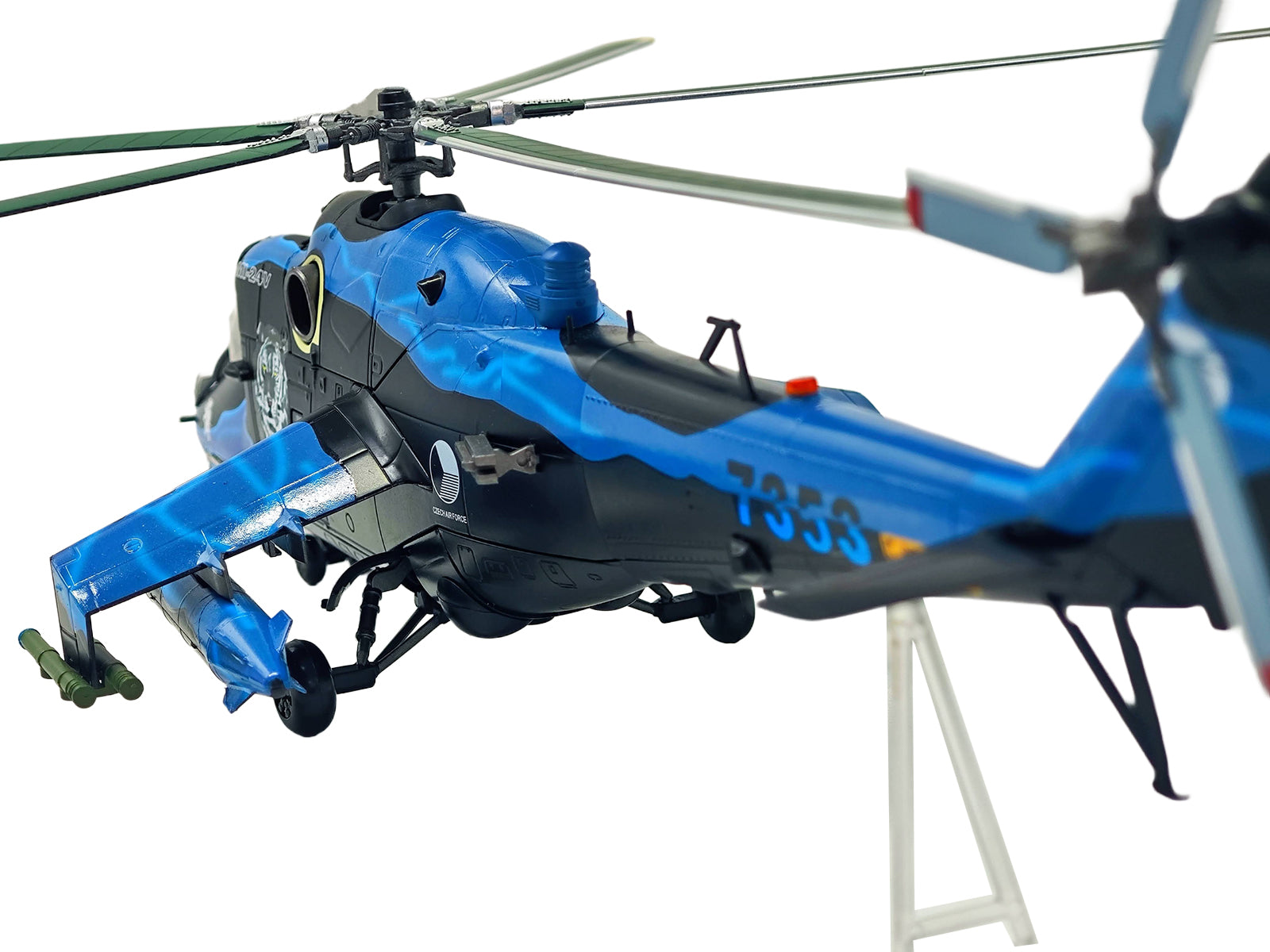 Mil Mi-24V Hind-E Helicopter "7353 231 Squadron 23 Wing NATO Tiger Meet Turkey" (2005) Czech Air Force 1/48 Diecast Model by Bless Wing - image 4
