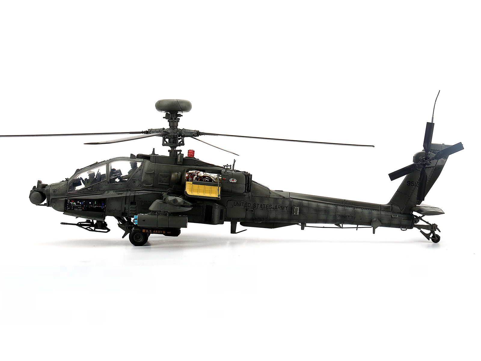 Hughes AH-64D Apache Longbow Helicopter "Charlie Company 1st Battalion 227th Aviation Regiment 1st Cavalry Division Operation Iraqi Freedom" (2003) United States Army 1/48 Diecast Model by Bless Wing - image 2