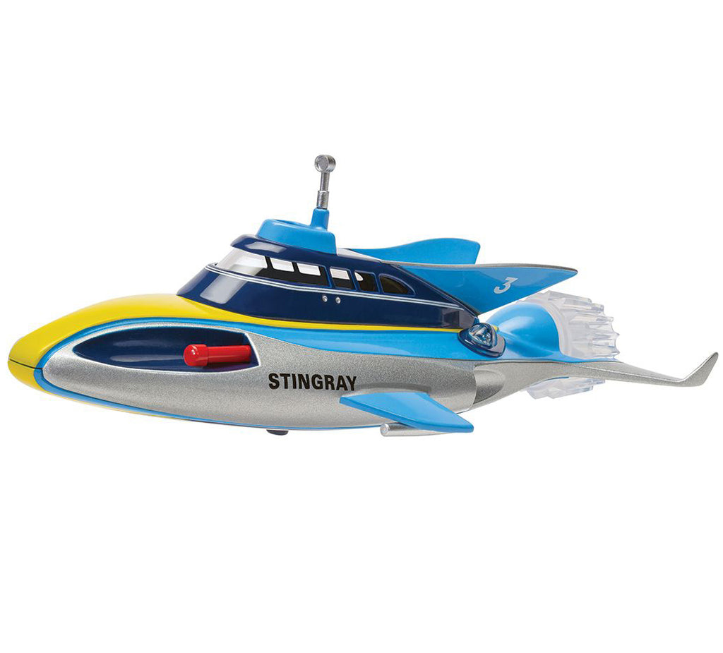 Stingray Submarine Blue and Silver with Yellow Stripes "Gerry Anderson's Stingray" (1964) TV Series Diecast Model by Corgi - image 2