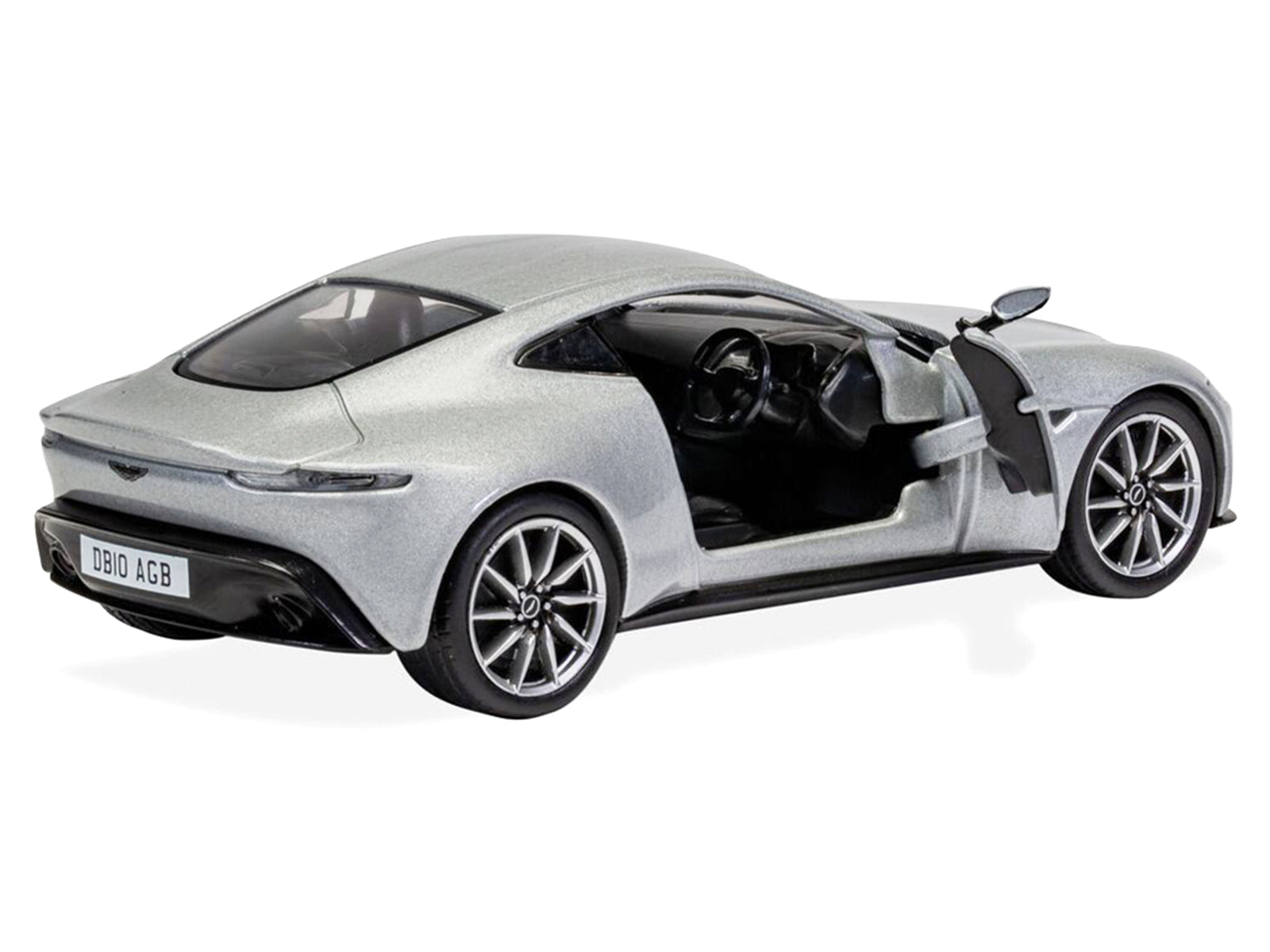 Aston Martin DB10 RHD (Right Hand Drive) Silver Metallic James Bond 007 "Spectre" (2015) Movie Diecast Model Car by Corgi - image 2