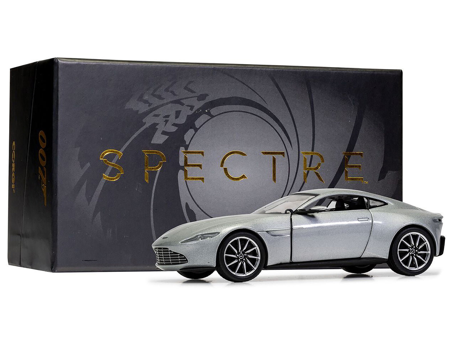 Aston Martin DB10 RHD (Right Hand Drive) Silver Metallic James Bond 007 "Spectre" (2015) Movie Diecast Model Car by Corgi - image 4