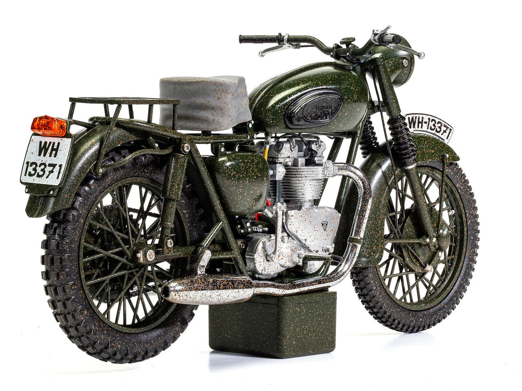 Triumph TR6 Trophy Motorcycle Dark Green (Weathered) "The Great Escape" (1963) Movie Diecast Model by Corgi - image 3