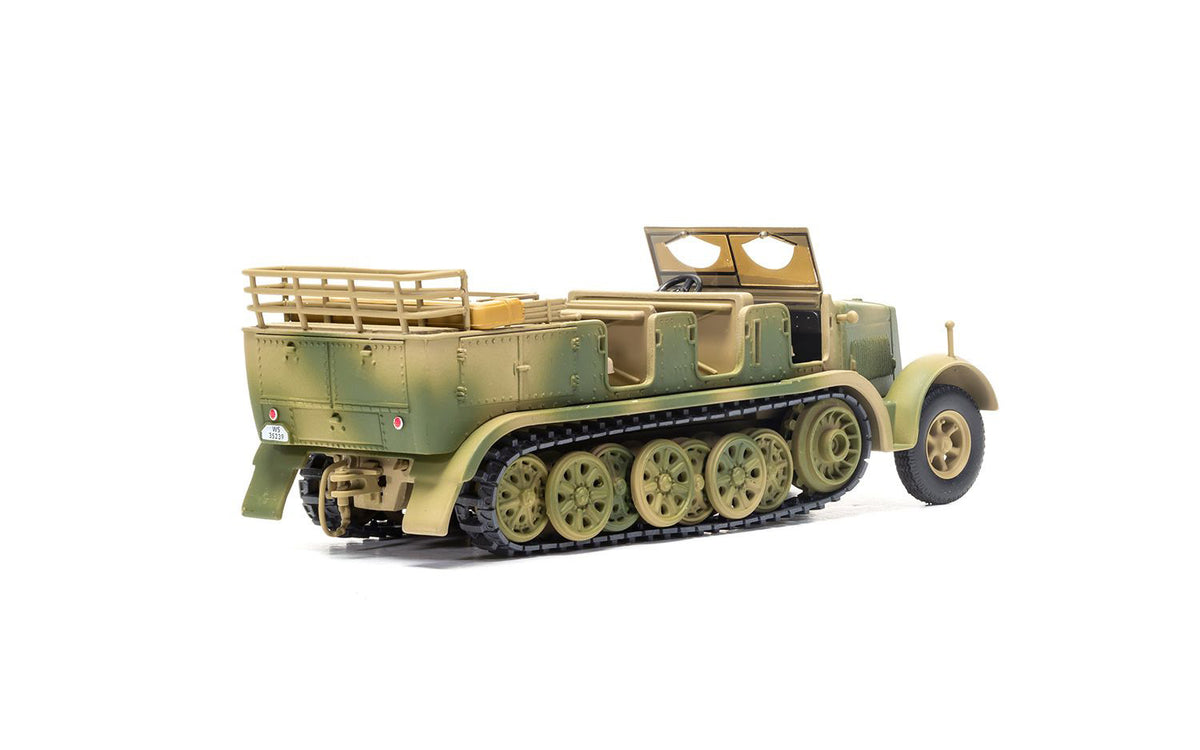 Krauss-Maffei Sd.Kfz.7 Medium Towing Half-Track AFV "Luftwaffe FlaK Gun Artillery Tractor Tunisia" (1943) German Army "Military Legends" Series 1/50 Diecast Model by Corgi - image 2