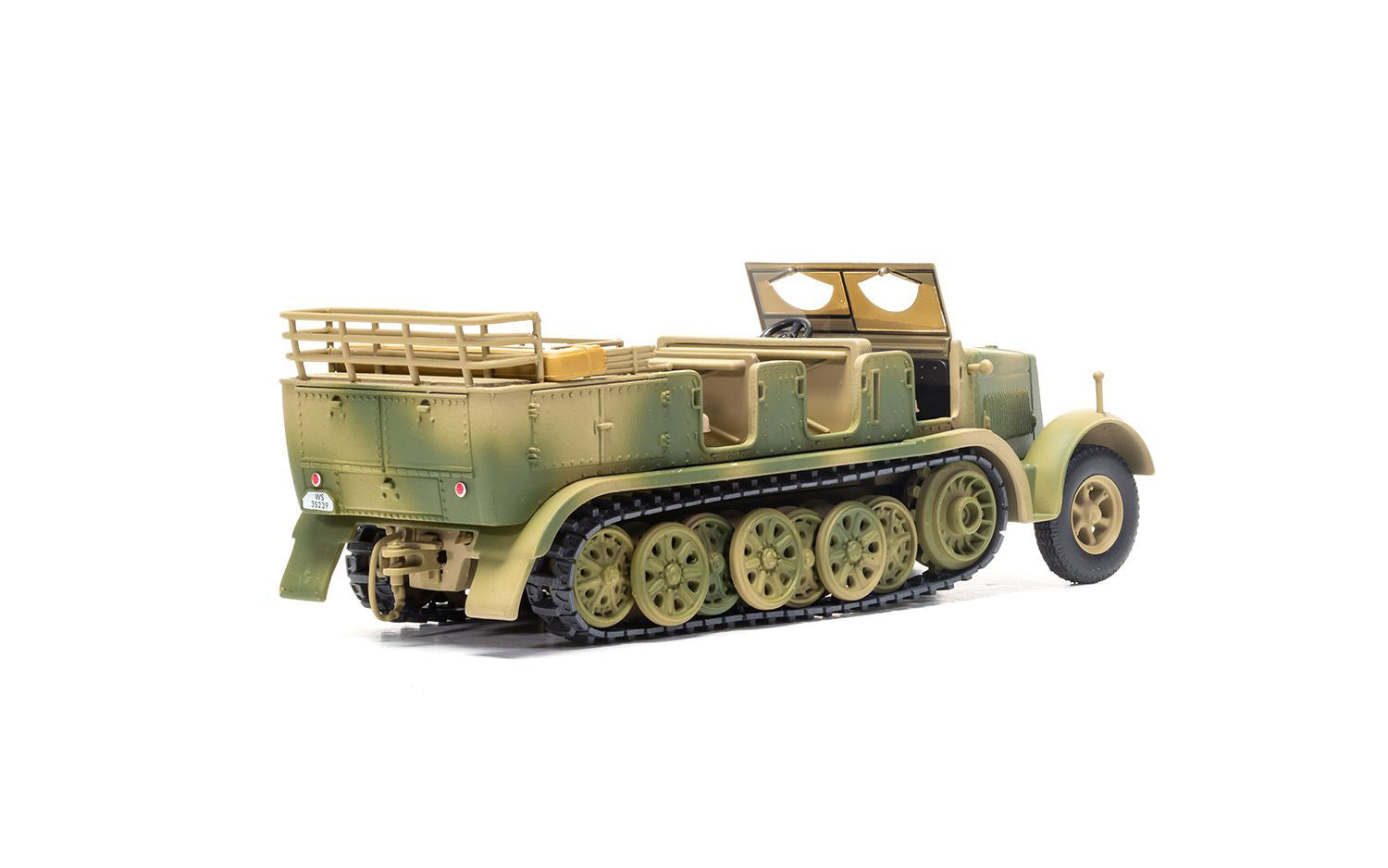 Krauss-Maffei Sd.Kfz.7 Medium Towing Half-Track AFV "Luftwaffe FlaK Gun Artillery Tractor Tunisia" (1943) German Army "Military Legends" Series 1/50 Diecast Model by Corgi - image 2