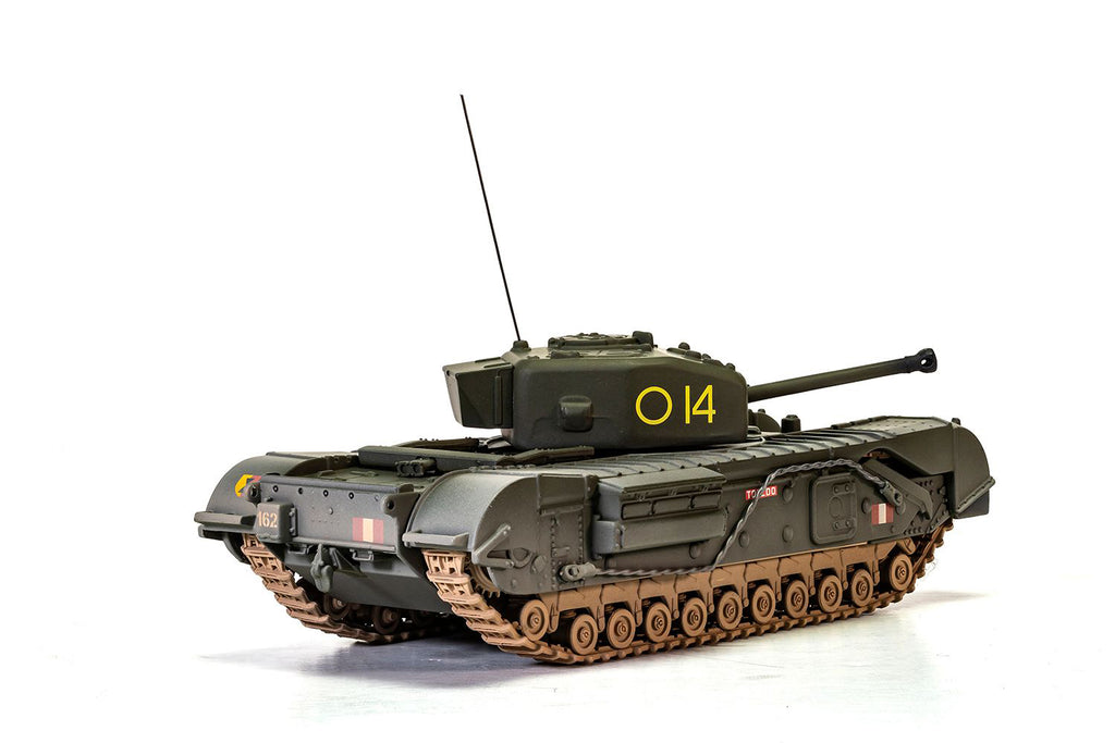 Churchill Mk.IV Tank "'To Catch a Tiger' 'Toledo' C Squadron 14 Troop 21st Army Tank Brigade Tunisia" (1943) British Royal Army "Military Legends" Series 1/50 Diecast Model by Corgi - image 4