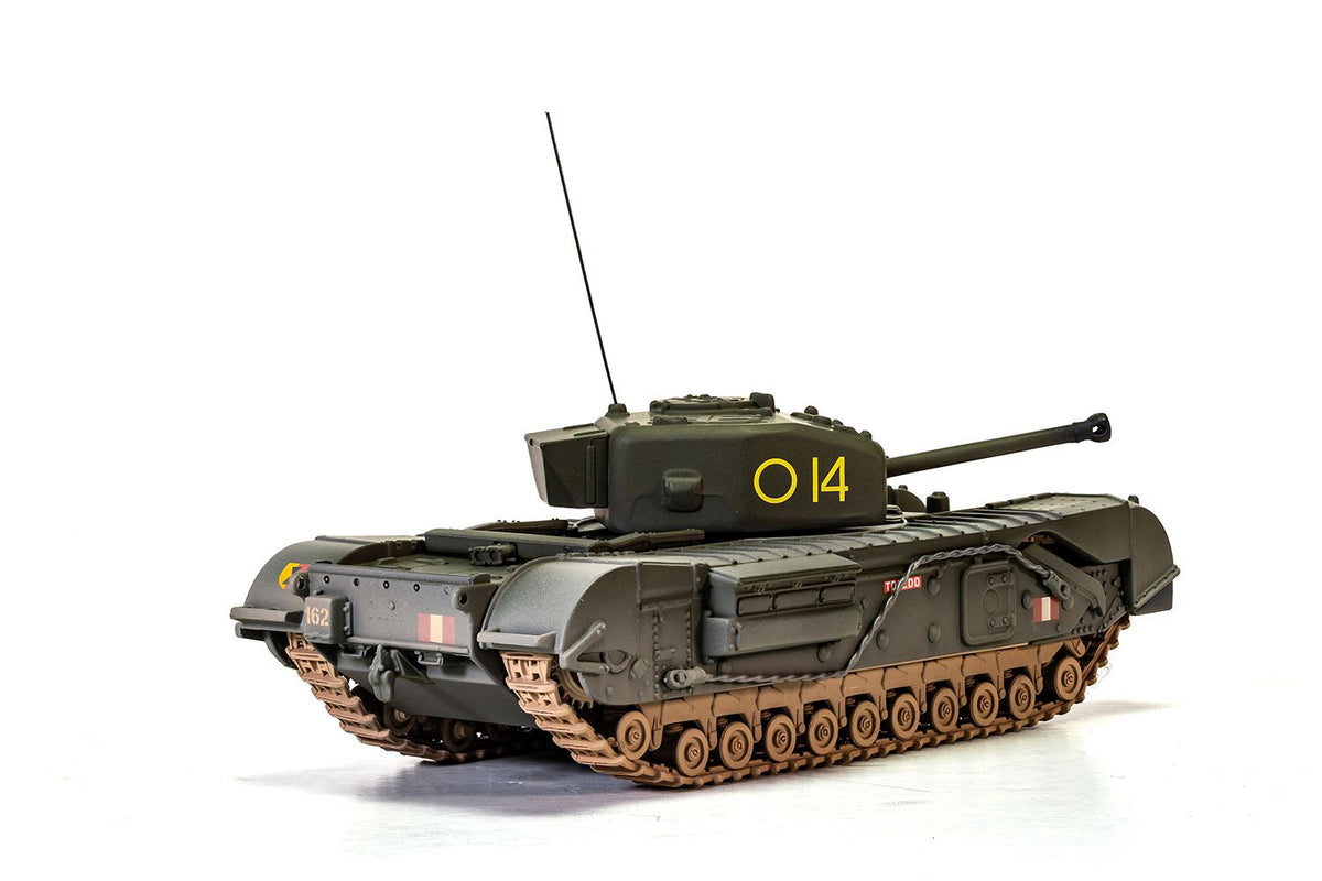 Churchill Mk.IV Tank "'To Catch a Tiger' 'Toledo' C Squadron 14 Troop 21st Army Tank Brigade Tunisia" (1943) British Royal Army "Military Legends" Series 1/50 Diecast Model by Corgi - image 4