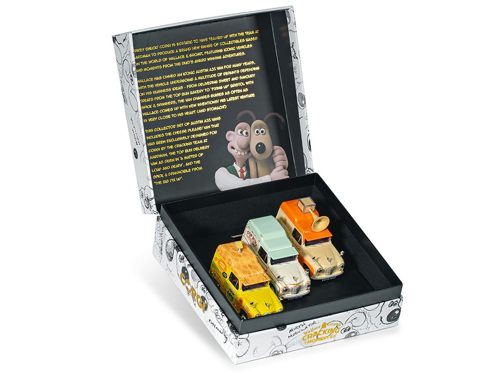 "Wallace & Gromit" Austin A35 Van Collection Set of 3 Pieces Diecast Model Cars by Corgi - image 5