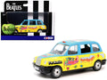 The Beatles London Taxi RHD (Right Hand Drive) "Hello Goodbye" Blue and Yellow with Graphics Diecast Model by Corgi