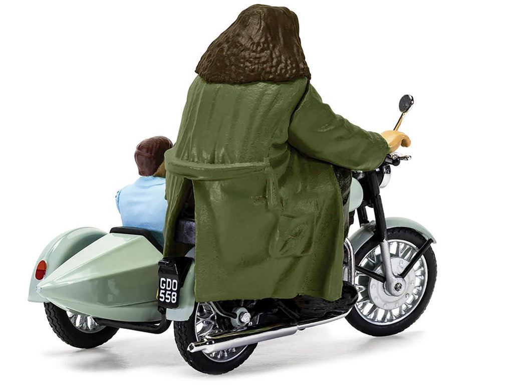 Motorcycle and Sidecar Light Green with Harry and Hagrid Figures "Harry Potter and the Deathly Hallows Part 1" (2010) Movie Diecast Motorcycle Model  by Corgi - image 3