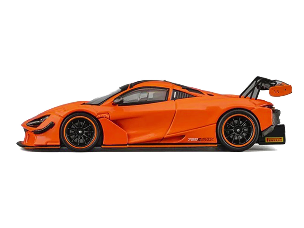 McLaren 720S GT3X Orange with Black Stripes 1/64 Diecast Model Car by CM Models - image 2