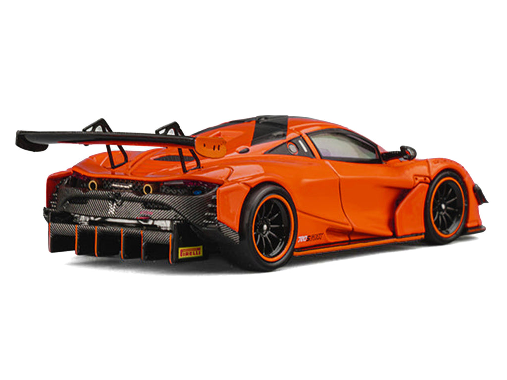 McLaren 720S GT3X Orange with Black Stripes 1/64 Diecast Model Car by CM Models - image 3