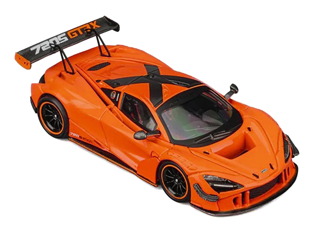 McLaren 720S GT3X Orange with Black Stripes 1/64 Diecast Model Car by CM Models - image 4