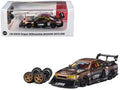 Nissan Skyline LB-ER34 "Super Silhouette" RHD (Right Hand Drive) #5 Brushed Bronze and Black with Extra Wheels 1/64 Diecast Model Car by CM Model