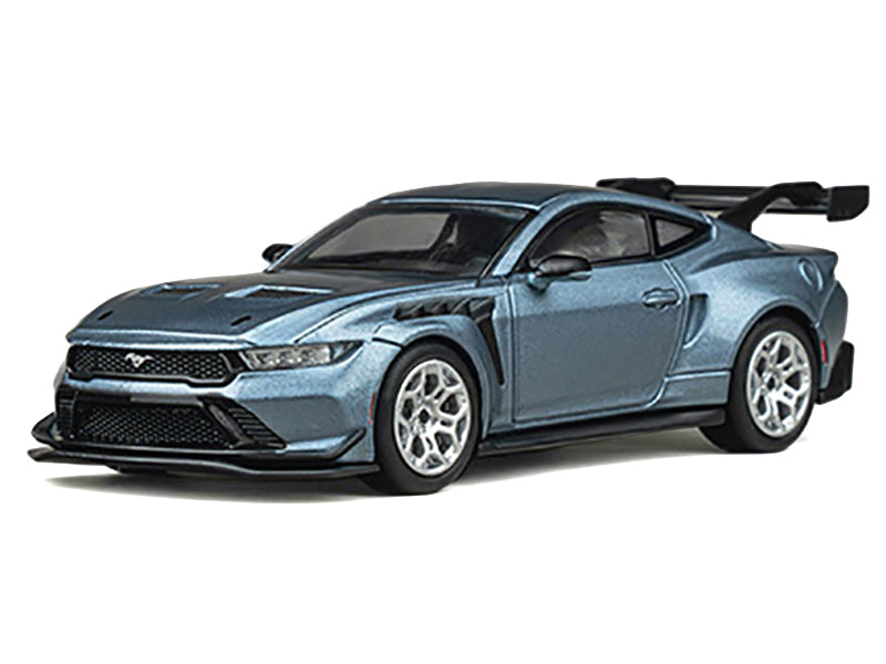Ford Mustang GTD Light Blue Metallic 1/64 Diecast Model Car by CM Models - image 2