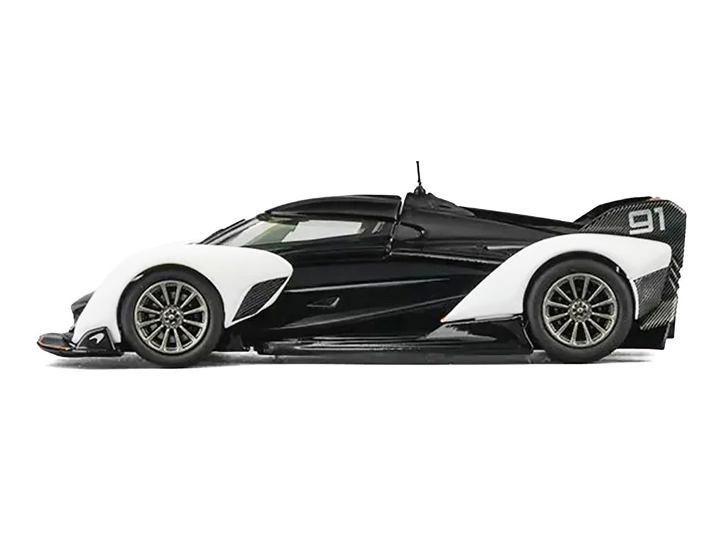 McLaren Solus GT #91 Black and White with Orange Accents 1/64 Diecast Model Car by CM Model - image 3