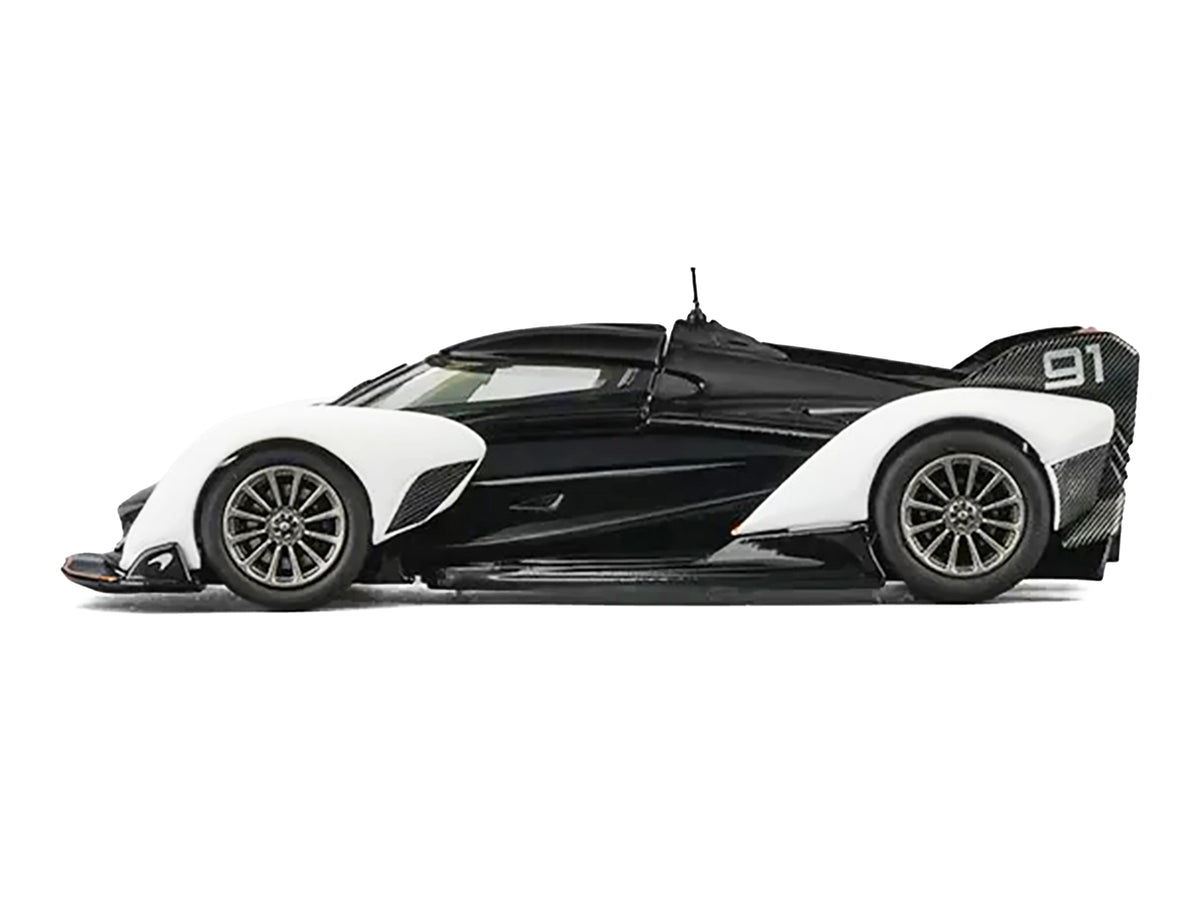 McLaren Solus GT #91 Black and White with Orange Accents 1/64 Diecast Model Car by CM Model - image 3
