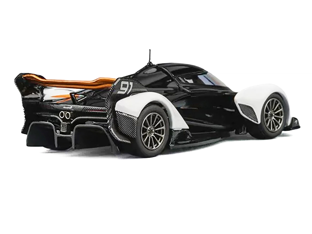 McLaren Solus GT #91 Black and White with Orange Accents 1/64 Diecast Model Car by CM Model - image 2