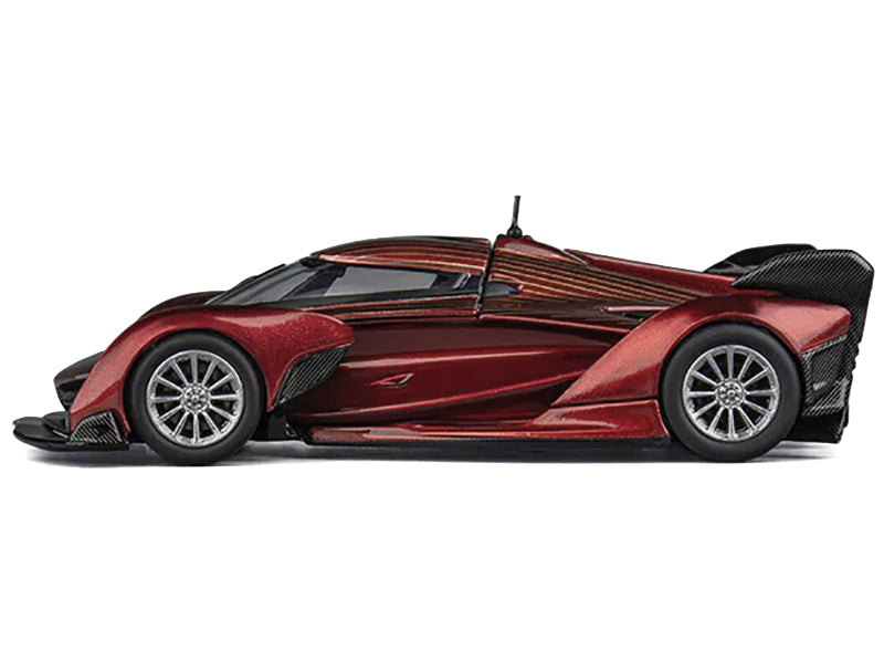 McLaren Solus GT Wine Red Metallic with Gold Stripes 1/64 Diecast Model Car by CM Model - image 3