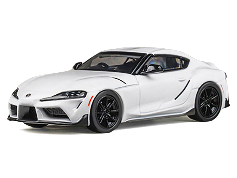 Toyota GR Supra RHD (Right Hand Drive) White Metallic 1/64 Diecast Model Car by CM Models - image 2