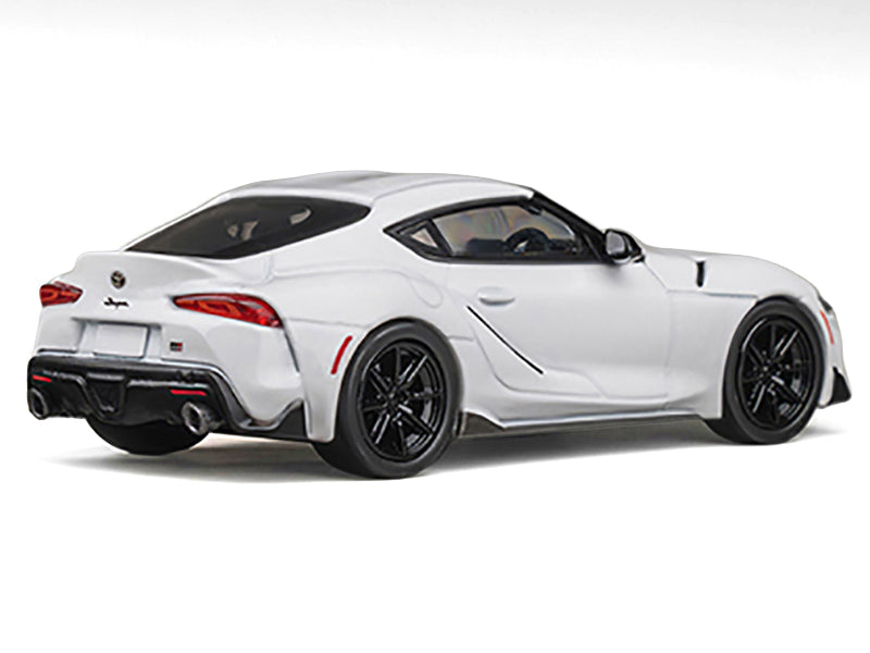 Toyota GR Supra RHD (Right Hand Drive) White Metallic 1/64 Diecast Model Car by CM Models - image 3