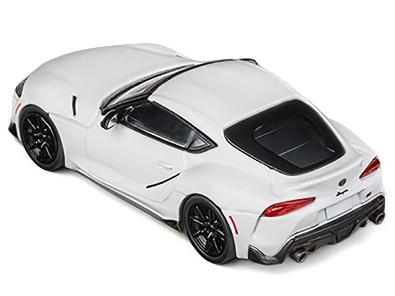 Toyota GR Supra RHD (Right Hand Drive) White Metallic 1/64 Diecast Model Car by CM Models - image 4