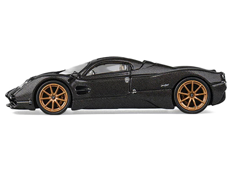 Pagani Utopia Full Carbon with Gold Wheels 1/64 Diecast Model Car by CM Model - image 3