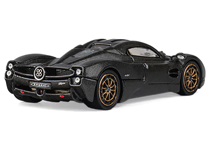 Pagani Utopia Full Carbon with Gold Wheels 1/64 Diecast Model Car by CM Model - image 4