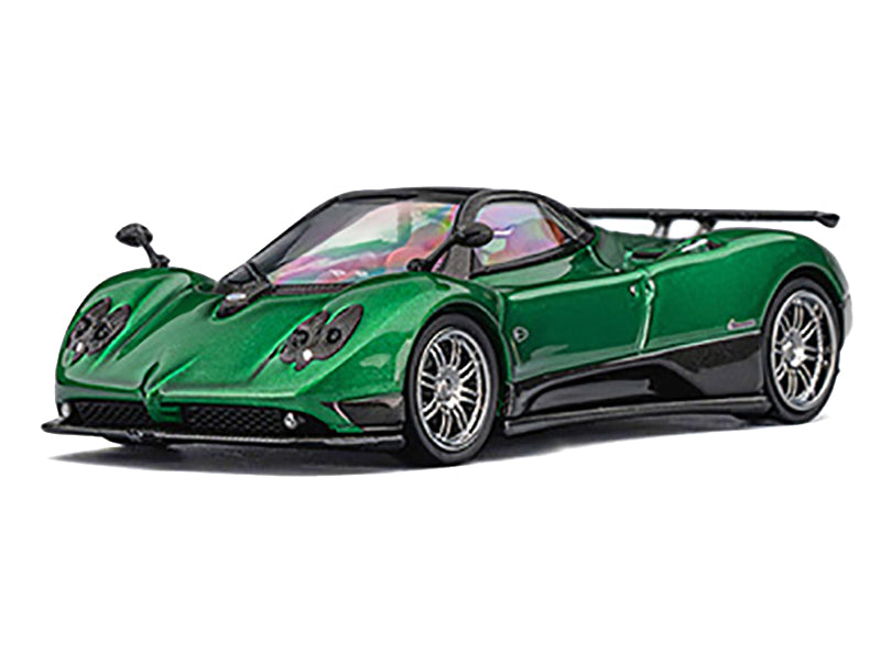 Pagani Zonda F Emerald Green Metallic with Moonroof 1/64 Diecast Model Car by CM Models - image 2