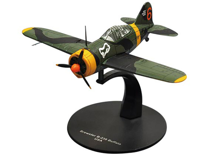 Brewster F2A Buffalo Fighter Aircraft "3rd Squadron Lentolaivue 24" Finnish Air Force 1/72 Diecast Model by DeAgostini - image 2