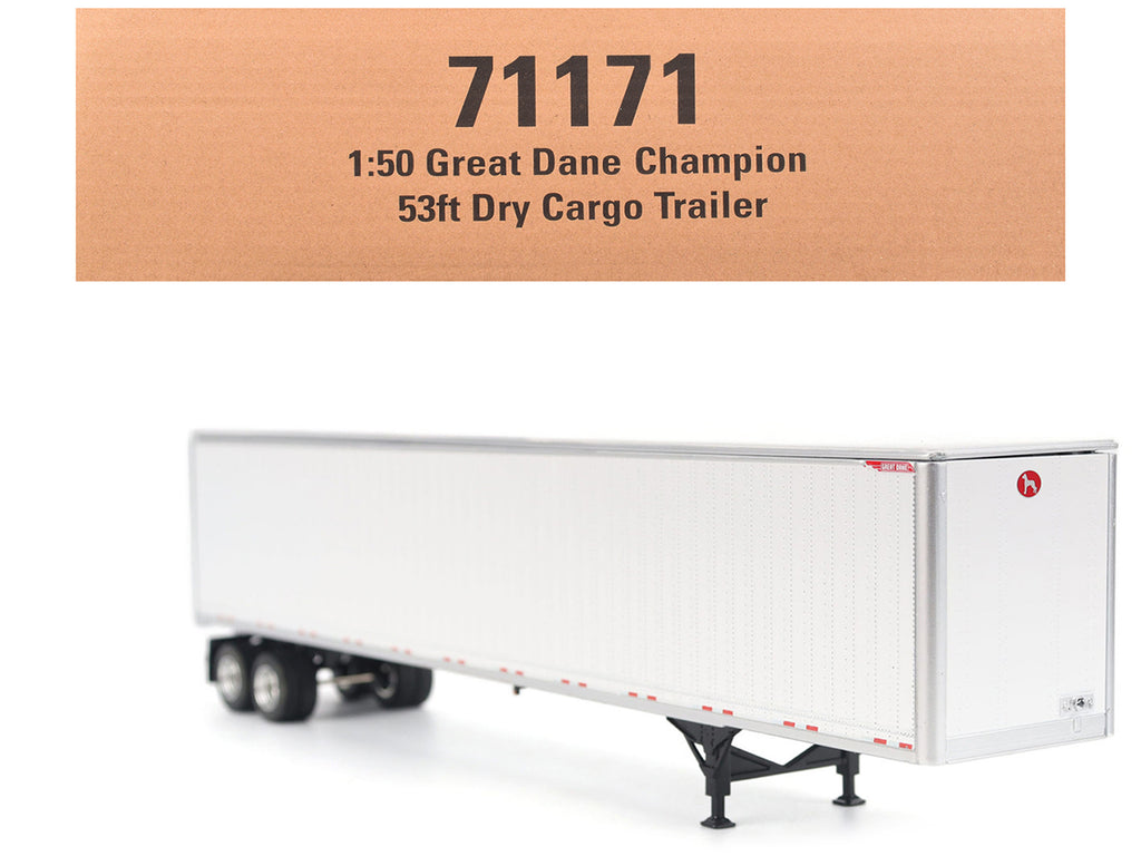 Great Dane Champion 53ft Dry Cargo Trailer White "Transport Series" 1/50 Diecast Model by Diecast Masters