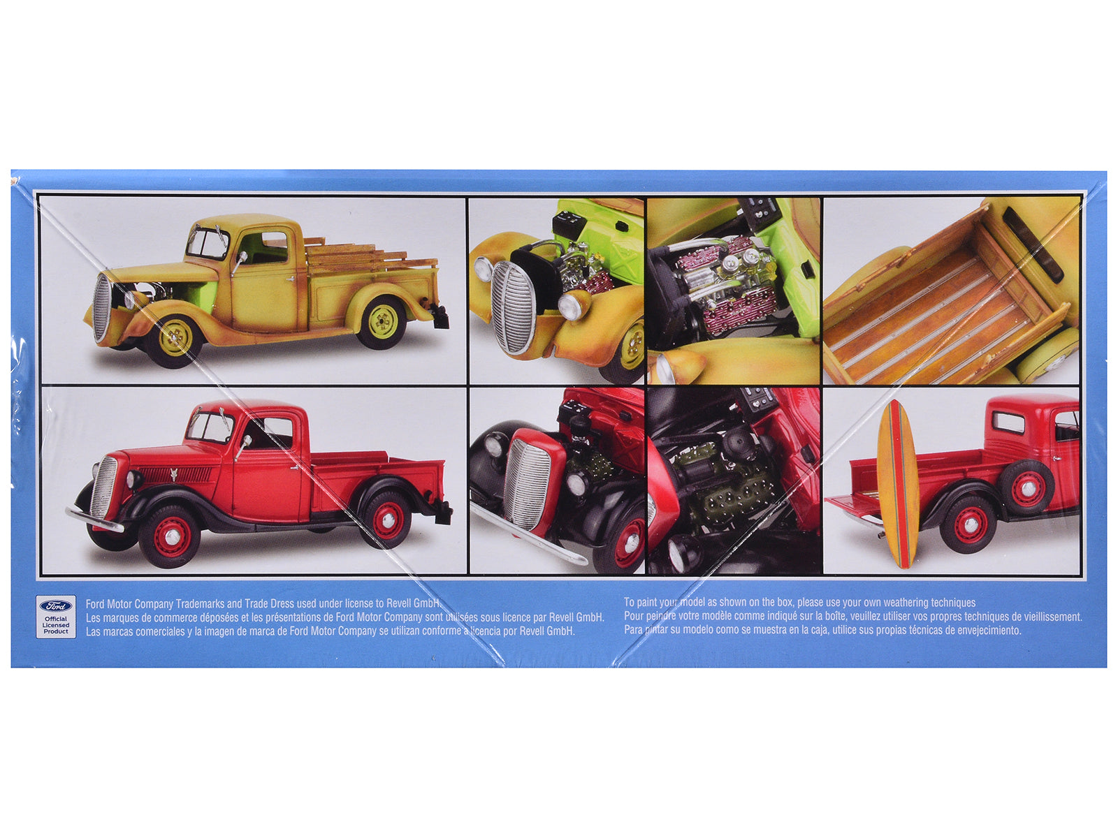 Level 5 Model Kit 1937 Ford Pickup Truck with Surfboard 2-in-1 Kit 1/25 Scale Model by Revell - image 3