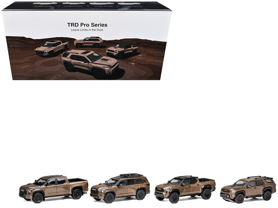 Toyota TRD PRO Mudbath 4 Car Set Limited Edition to 200 pieces Worldwide 1/64 Diecast Model Cars by GCD