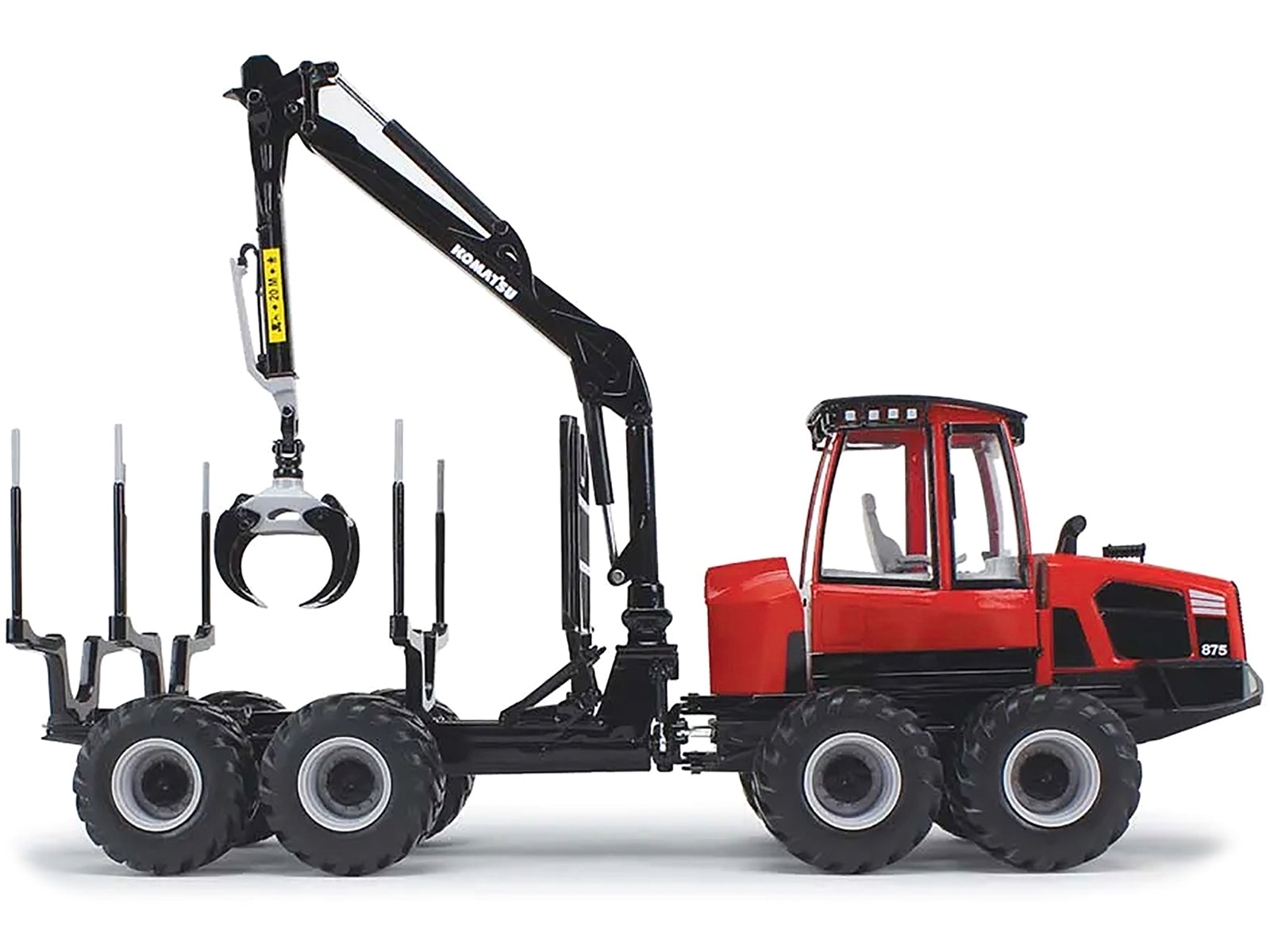 Komatsu 875.1 Forwarder Red and Black 1/32 Diecast Model by First Gear - image 2