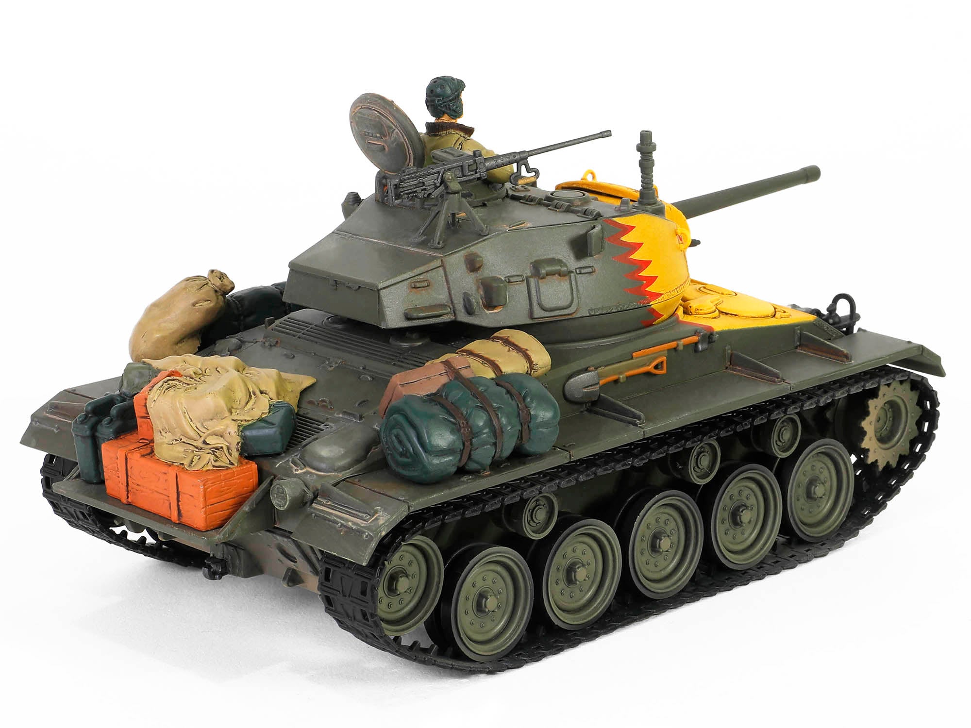 M24 Chaffee Light Tank "Tiger Face 79th Tank Btn Han River South Korea" (1950) United States Army "Armoured Fighting Vehicle" Series 1/32 Diecast Model by Forces of Valor - image 3