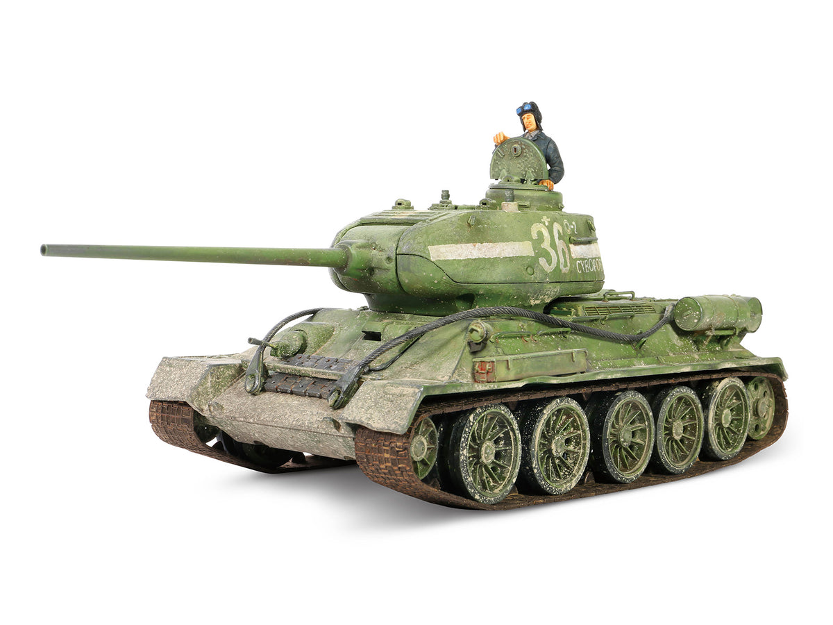 Soviet T-34-85 Medium Tank "55th Guards Tank Bde. 7th Guards Tank Corps Berlin" (1945) Soviet Army "Armored Fighting Vehicle" Series 1/32 Diecast Model by Forces of Valor - image 2