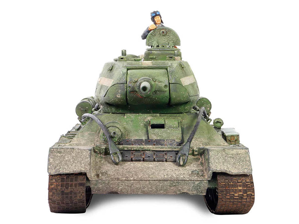 Soviet T-34-85 Medium Tank "55th Guards Tank Bde. 7th Guards Tank Corps Berlin" (1945) Soviet Army "Armored Fighting Vehicle" Series 1/32 Diecast Model by Forces of Valor - image 5