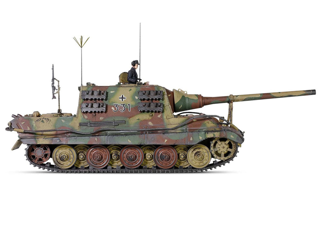 German Sd.Kfz.186 Panzerjager Tiger Ausf. B Heavy Tank "JagdTiger (Henschel suspension) No.331 sPzJgrAbt 653 Germany" (1945) German Army "Armored Fighting Vehicle" Series 1/32 Diecast Model by Forces of Valor - image 2