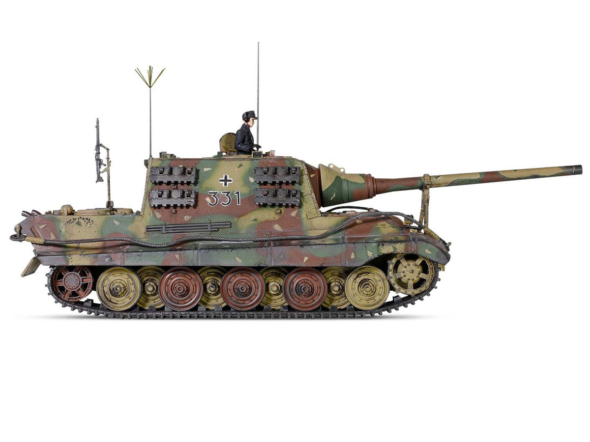 German Sd.Kfz.186 Panzerjager Tiger Ausf. B Heavy Tank "JagdTiger (Henschel suspension) No.331 sPzJgrAbt 653 Germany" (1945) German Army "Armored Fighting Vehicle" Series 1/32 Diecast Model by Forces of Valor - image 2