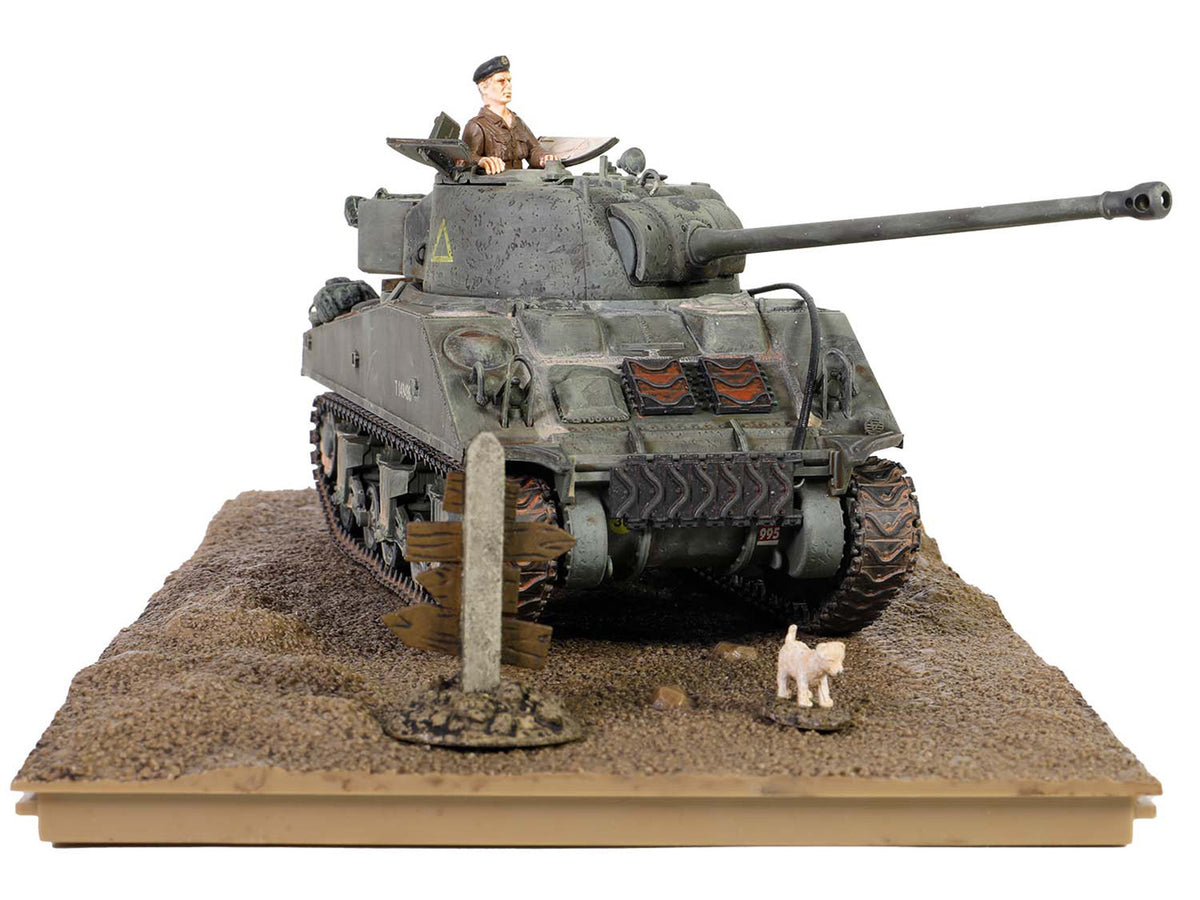 British Sherman Firefly Vc. Tank "8th Armoured Brigade 24th Lancer 13/18th Hussars Normandy" (1944) British Royal Army "Armored Fighting Vehicle" Series 1/32 Diecast Model by Forces of Valor - image 4