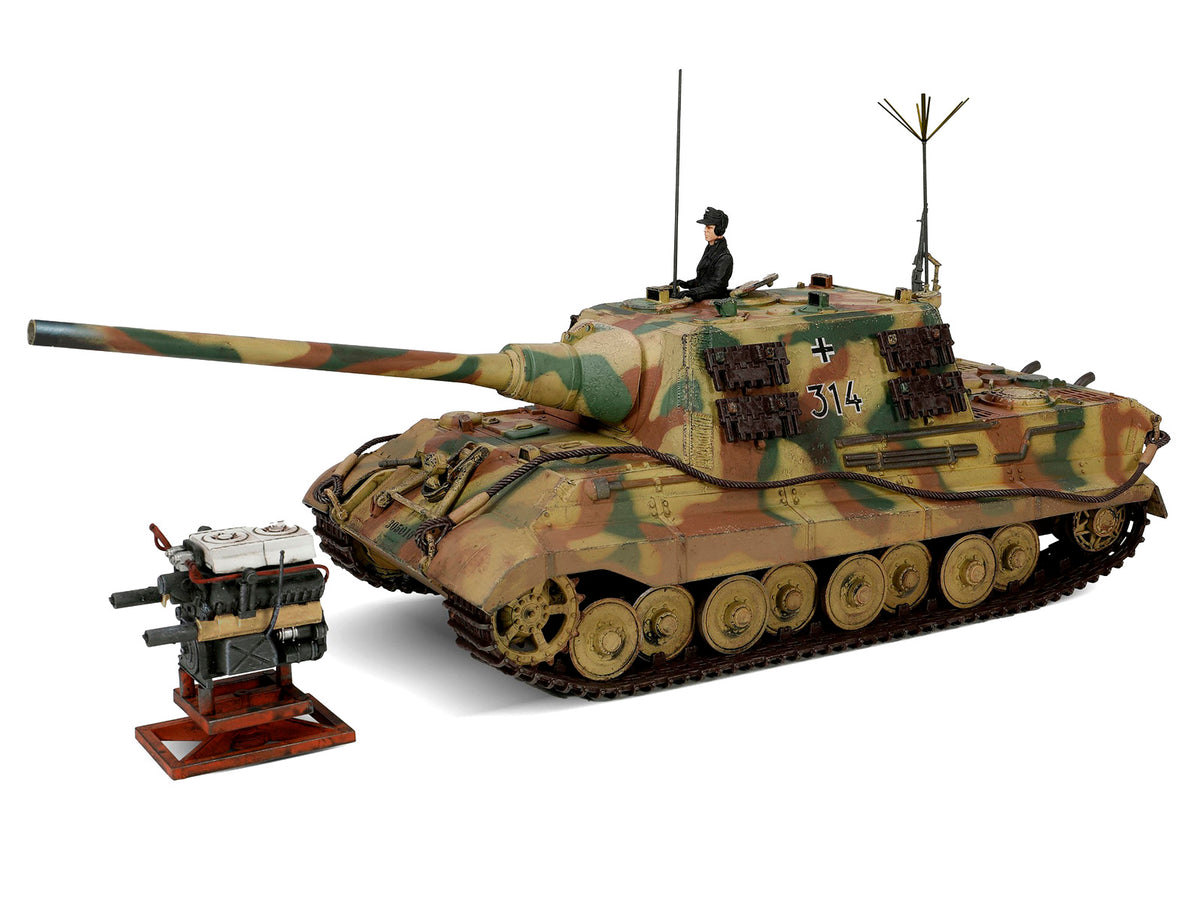 German Sd.Kfz.186 Panzerjager Tiger Ausf. B Tank "JagdTiger (Porsche suspension) 3.Kompanie / schwere Panzerjager Abteilung 653 No.314" (1945) German Army "Armored Fighting Vehicle" Series 1/32 Diecast Model by Forces of Valor - image 2