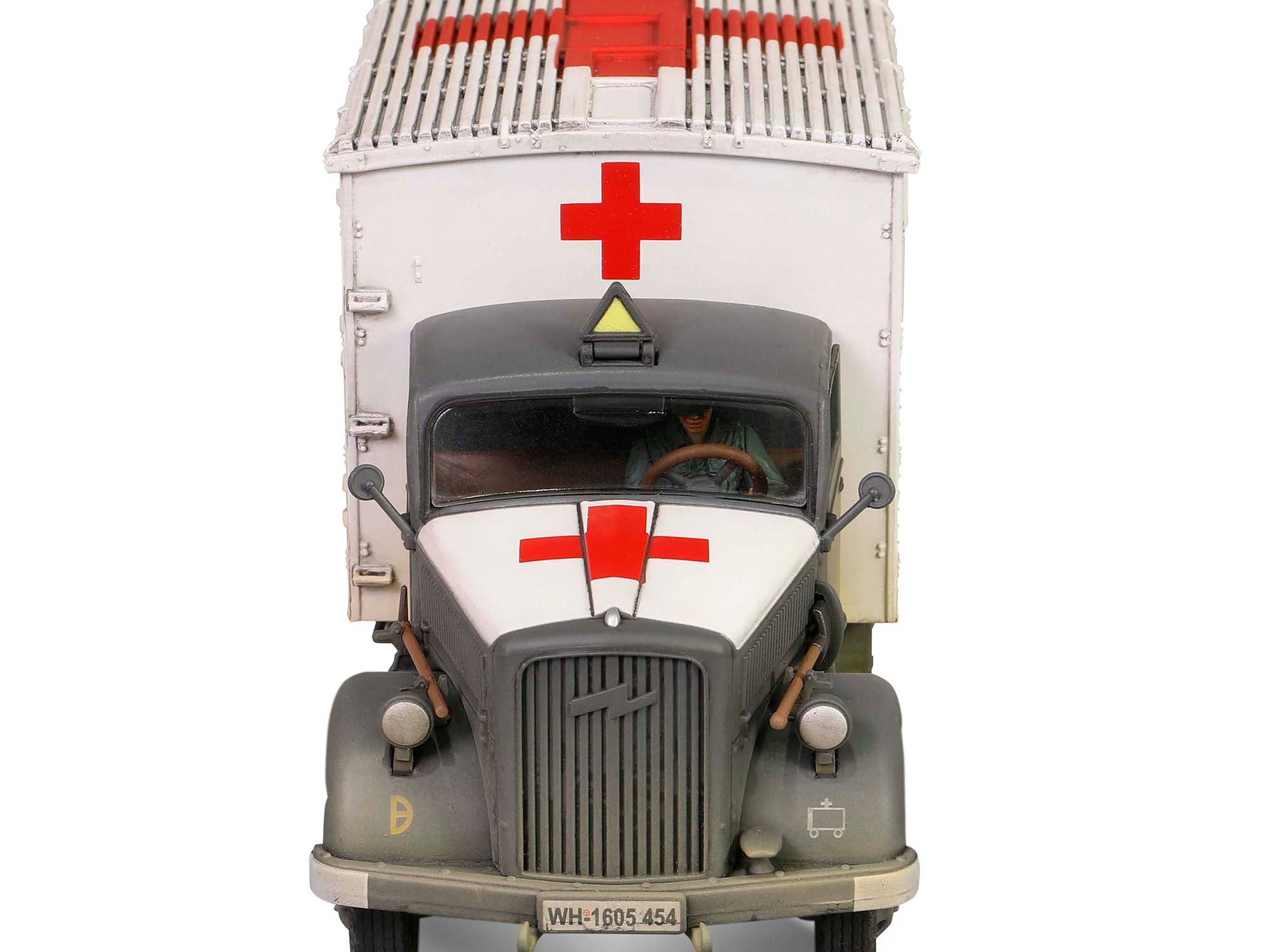 Opel-Blitz Kfz.305 Ambulance Gray and White (Weathered) "German Army" "Armoured Fighting Vehicle" Series 1/32 Diecast Model by Forces of Valor - image 2