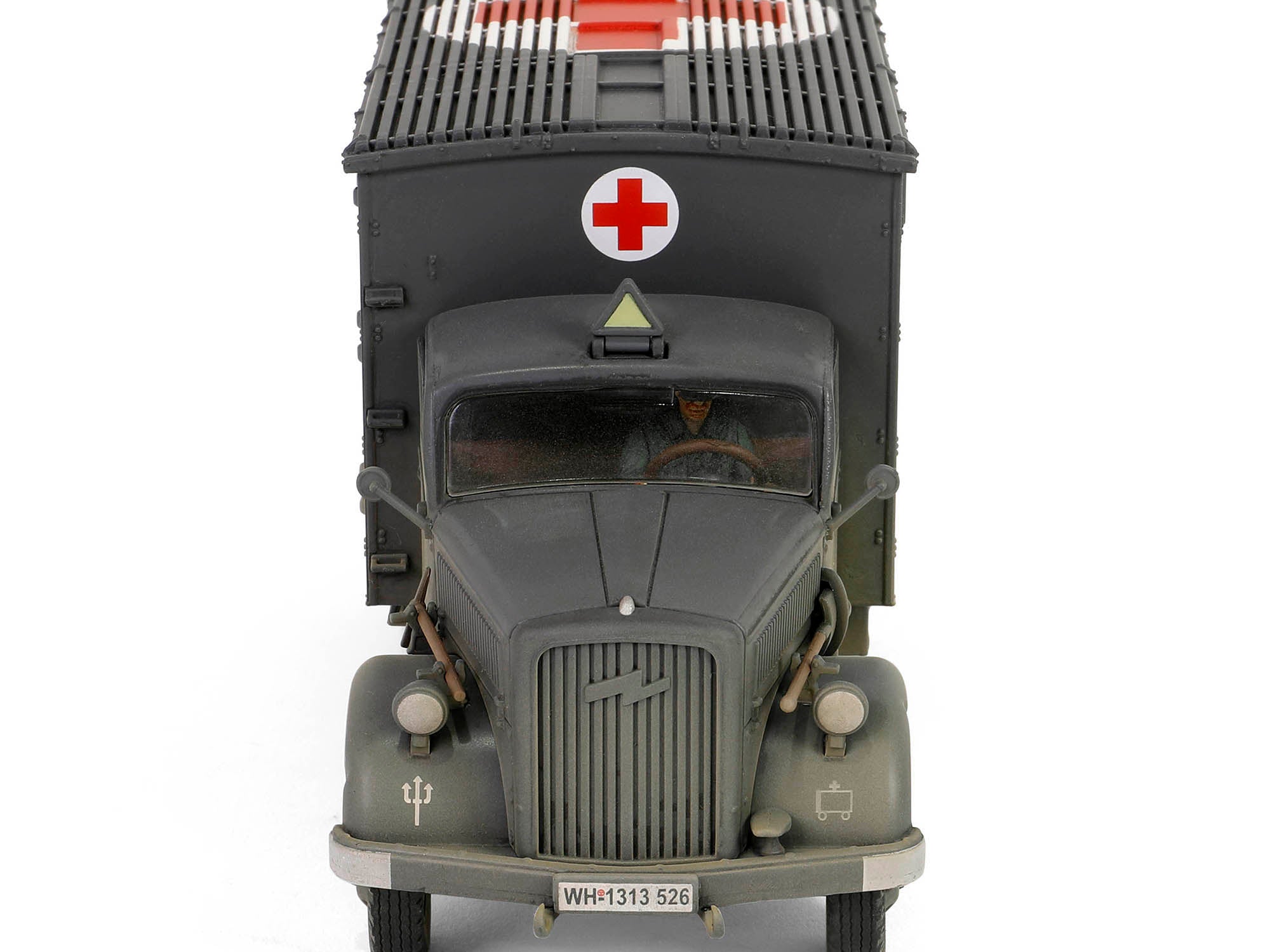 Opel-Blitz Kfz.305 Ambulance Gray (Weathered) "German Army" "Armoured Fighting Vehicle" Series 1/32 Diecast Model by Forces of Valor - image 2