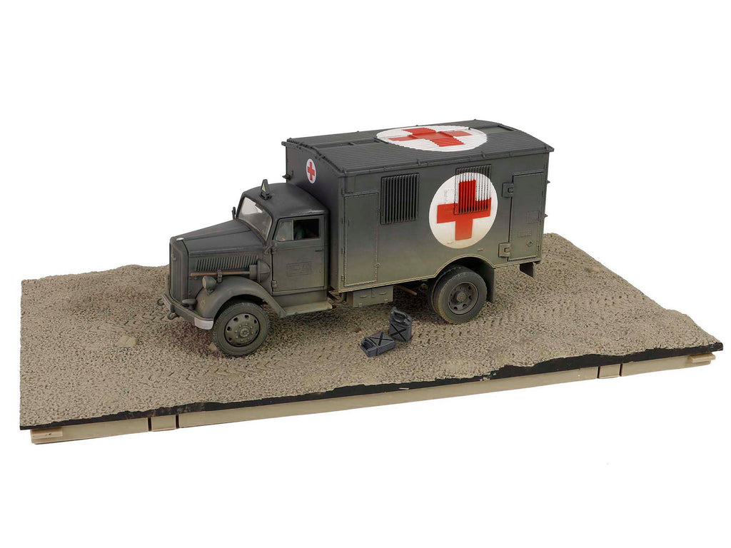 Opel-Blitz Kfz.305 Ambulance Gray (Weathered) "German Army" "Armoured Fighting Vehicle" Series 1/32 Diecast Model by Forces of Valor - image 5