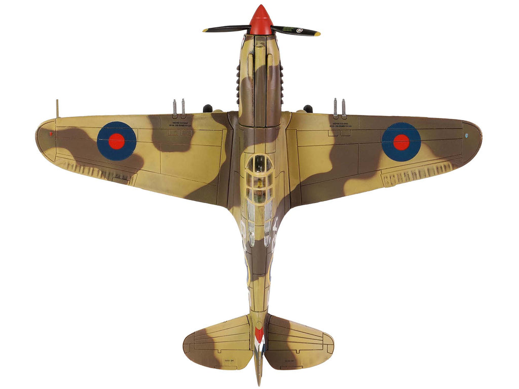 Curtiss P-40B Tomahawk MK IIB Aircraft Fighter "112 Squadron (Royal Air Force) AK402 GA-F North Africa" (October 1941) "WW2 Aircrafts Series" 1/72 Diecast Model by Forces of Valor - image 3
