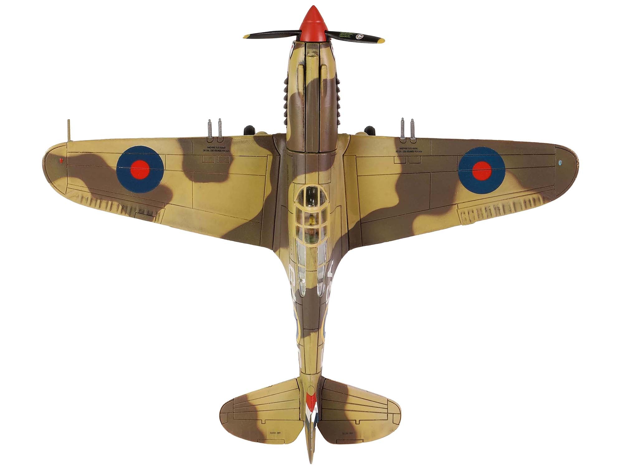 Curtiss P-40B Tomahawk MK IIB Aircraft Fighter "112 Squadron (Royal Air Force) AK402 GA-F North Africa" (October 1941) "WW2 Aircrafts Series" 1/72 Diecast Model by Forces of Valor - image 3